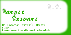 margit vasvari business card